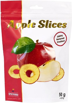Фото Spektrumix яблучні чіпси Apple Slices Червоне яблуко 50 г