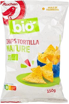 Фото Ашан чіпси Bio Nature 150 г
