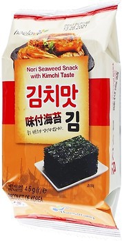 Фото Haelove чіпси-норі Seaweed зі смаком кімчі 4.5 г