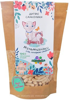 Фото Дитячі Смаколики злакові палички Мультізлакі зі смаком Чіа і солодкої стевії 25 г