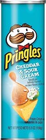 Фото Pringles чіпси Cheddar & Sour Cream зі смаком сиру Чеддер і сметани 158 г