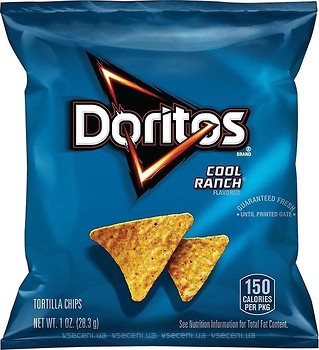 Фото Doritos кукурудзяні чіпси Cool Ranch 28.3 г