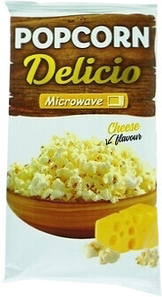 Фото Delicio попкорн Microwave зі смаком сиру 80 г