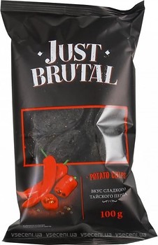 Фото Just Brutal чіпси Тайський перець 100 г
