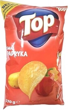 Фото TOP чіпси Papryka зі смаком паприки 170 г