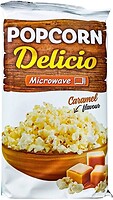 Фото Delicio попкорн Microwave зі смаком карамелі 90 г