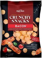 Фото Своя Лінія кукурудзяні кульки Crunchy Snacks зі смаком бекону 60 г