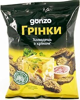 Фото Gonzo житні сухарики Грінки зі смаком холодця з хроном 50 г