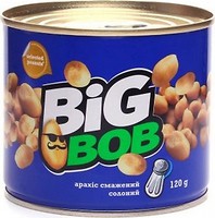 Фото Big Bob арахіс солоний ж/б 120 г