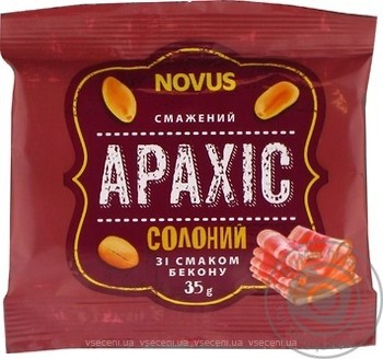 Фото Novus арахис со вкусом бекона 35 г