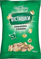 Фото Своя Лінія фісташки смажені солоні 70 г