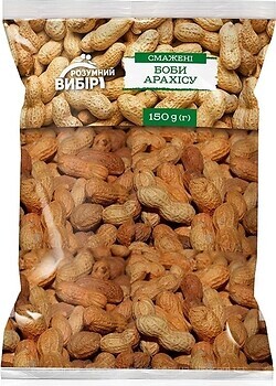 Фото Розумний Вибір арахіс в шкаралупі смажений 150 г