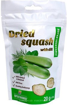 Фото Spektrumix кабачок Dried squash з кропом сушений 20 г