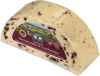 Фото Wensleydale Yorkshire & Cranberries з журавлиною ваговий