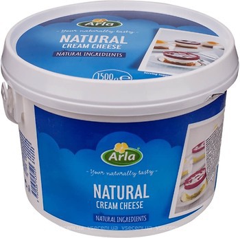 Фото Arla Natural Cream Cheese фасований 1.5 кг