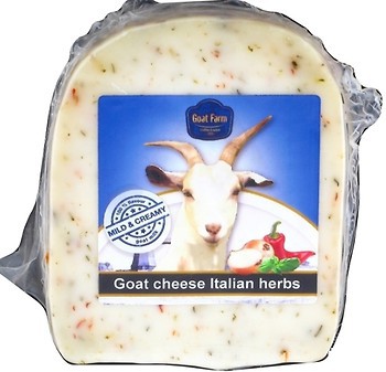 Фото Goat Farm Goat Cheese With Italian Herbs фасованный 200 г