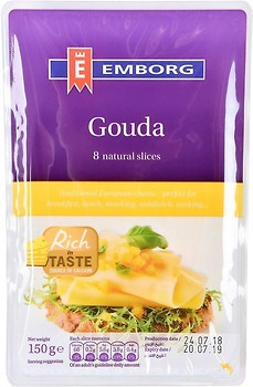 Фото Emborg Gouda нарізка 150 г