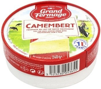 Фото Grand Fermage Camembert фасований 240 г