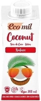Фото Ecomil кокосовое без сахара Bio 200 мл