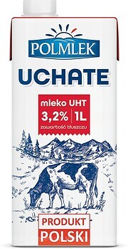 Фото Polmlek молоко Uchate Milk UHT 3.2% 1 л
