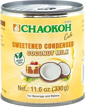 Фото Chaokoh кокосове молоко згущене з кавою з/б 330 г