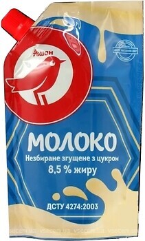 Фото Ашан молоко згущене з цукром 8.5% д/п 300 г