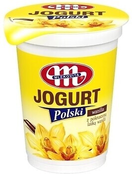 Фото Mlekovita йогурт густий Ваніль 2.5% 350 г 