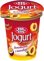 Фото Mlekovita йогурт густий Персик і маракуйя 2.5% 350 г 