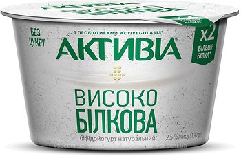 Фото Активіа йогурт густий Натуральний 2.5% 130 г