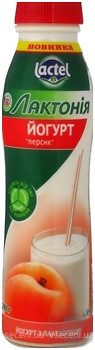 Фото Лактония йогурт питьевой Персик 1.5% 290 г