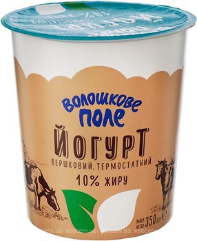Фото Волошкове Поле йогурт густий Вершковий 10% 350 г