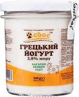 Фото Своє йогурт густий Грецький 3.8% 300 г