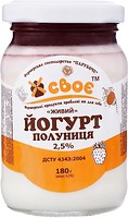 Фото Своє йогурт густий Полуниця 2.5% 180 г