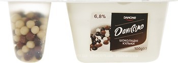 Фото Даніссімо Фантазія йогурт густий з шоколадними кульками 6.8% 100 г