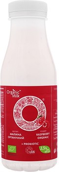Фото Organic Milk йогурт питьевой Малина 2.5% 300 г