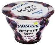 Фото Молокія йогурт густий білий Чорниця 5.7% 140 г