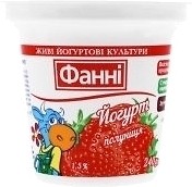 Фото Фанні йогурт густий Полуниця 1.5% 240 г