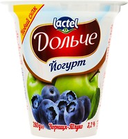 Фото Дольче йогурт густий Чорниця-яблуко 3.2% 280 г