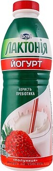 Фото Лактония йогурт питьевой Клубника 1.5% 780 г
