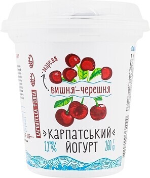 Фото Галичина йогурт густий Вишня-черешня 2.2% 260 г