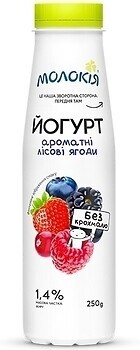 Фото Молокія йогурт питний Лісова ягода 1.4% 250 г