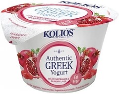 Фото Kolios йогурт густий Грецький Гранат і малина 0% 150 г