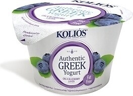 Фото Kolios йогурт густий Грецький Чорниця 0% 150 г