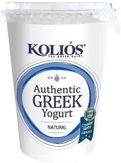Фото Kolios йогурт густий Грецький Натуральний 10% 500 г