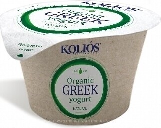 Фото Kolios йогурт густий Грецький Натуральний 10% 150 г
