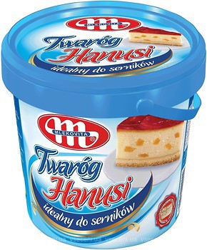 Фото Mlekovita сир кисломолочний Hanusi 6.5% 1 кг