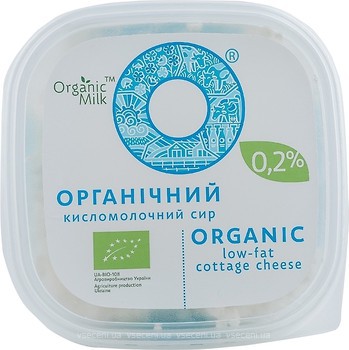 Фото Organic Milk органічний кисломолочний сир 0.2% 300 г