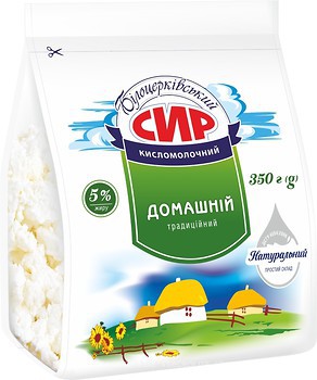 Фото Білоцерківський сир кисломолочний Домашній традиційний 5% 350 г