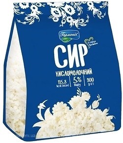 Фото Гармонія сир кисломолочний 5% 300 г