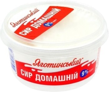 Фото Яготинський сир кисломолочний Домашній 9% 370 г